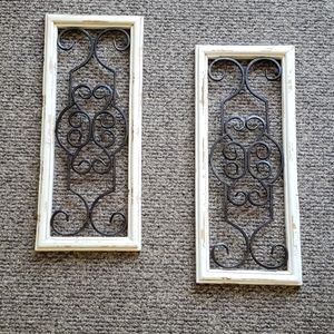 Two Distressed Farmhouse Shutters